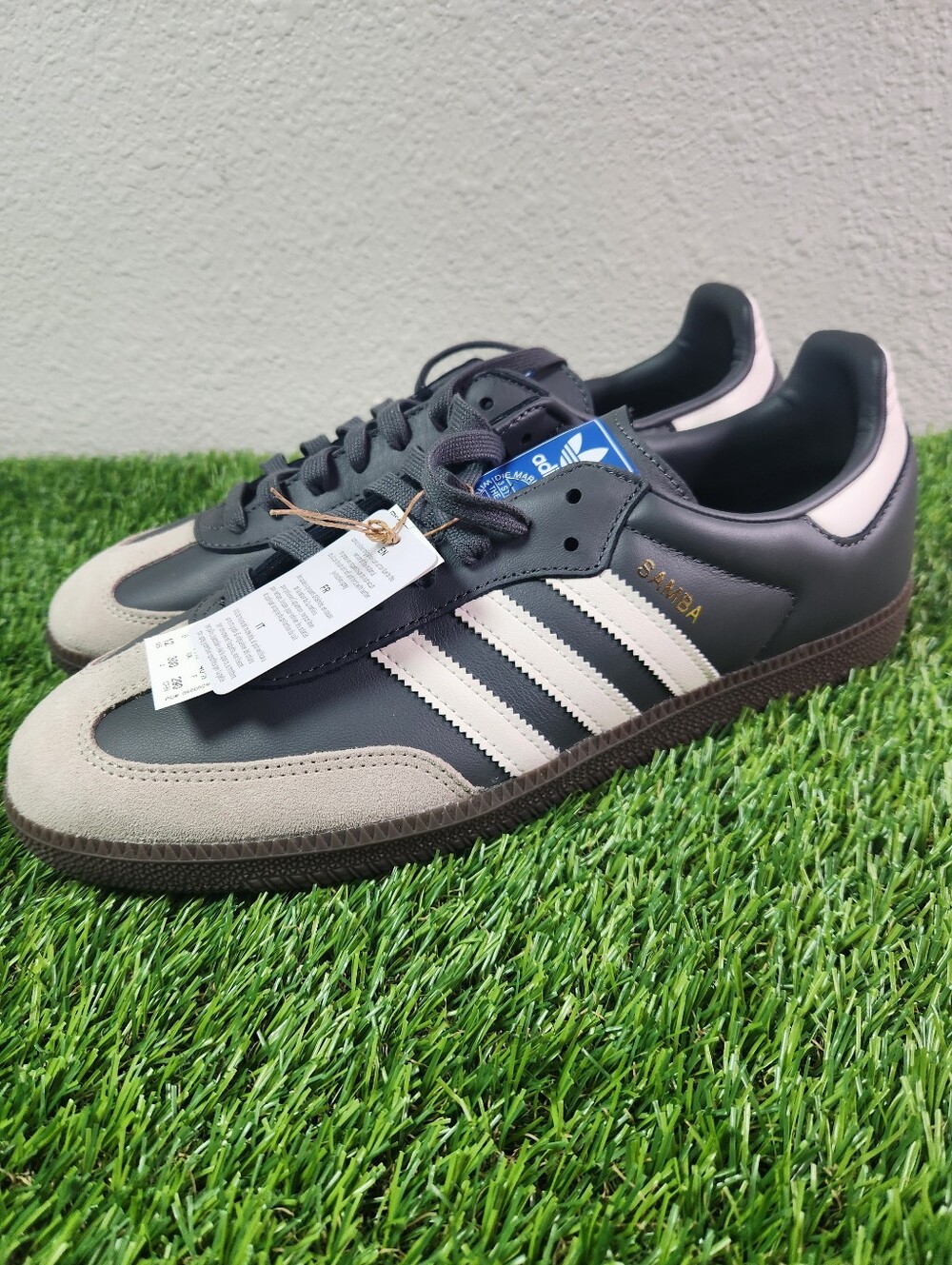 adidas Samba OG Men's Sneakers Black/White/Gray US Size 12 (JR0913) - Picture 6 of 8